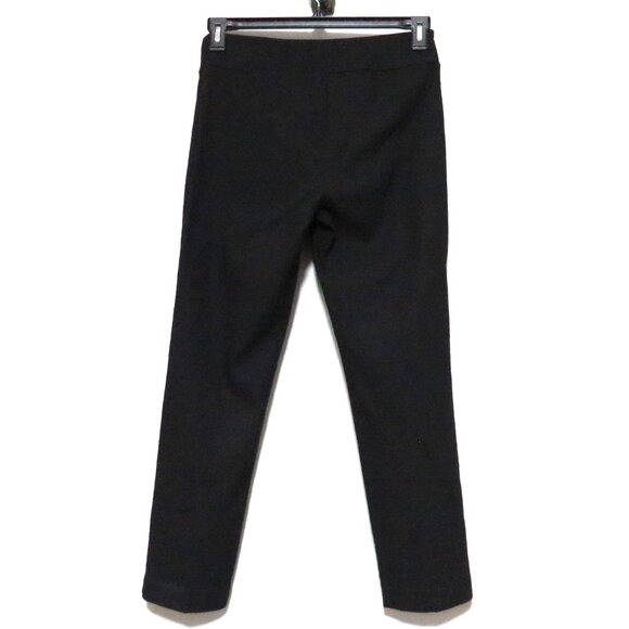 Jules & Leopold Black Diamond-Textured Slim Stretch Pull-On Trousers Size Small - Picture 2 of 8